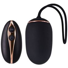 Seven Creations Черное виброяйцо с пультом ДУ LUXURY POWER REMOTE BULLET (черный)