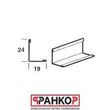 Bpt1924hd Пристенный молдинг для плит с кромкой Board, размеры 3000x19x24 мм (36шт-108м кор)
