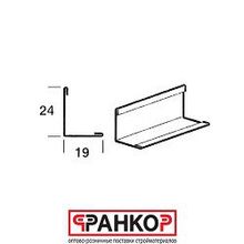 Bpt1924hd Пристенный молдинг для плит с кромкой Board, размеры 3000x19x24 мм (36шт-108м кор)