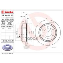 Диск Тормозной Uv Coated | Зад | Brembo арт. 09A45011