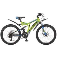 Велосипед Stinger Highlander 200D 24 (2017) 16,5"  зеленый 24SFD.HILAND2D.16GN7