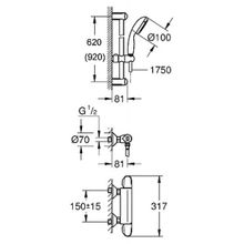 Термостат Grohe Grohtherm 1000 New 34151003 для душа