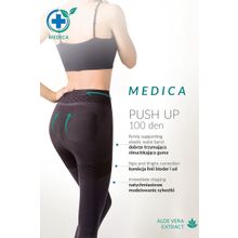 Gabriella Утягивающие и корректирующие силуэт колготки Medica Push Up 100 den (3 размер   черный)