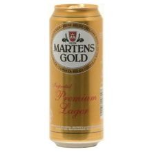 Пиво Мартенс Голд, 0.500 л., 4.6%, фильтрованное, светлое, железная банка, 24