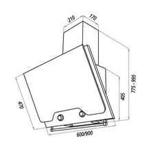 Каминная вытяжка Maunfeld Retro Quadr 60 слоновая кость
