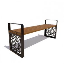 Садово-парковая скамейка «СЕВАСТОПОЛЬ» без спинки, банкетка (3,0м)