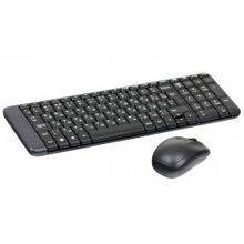 Комплект беспроводной logitech wireless combo mk220, usb, black, черный, 920-003169