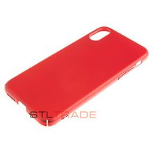 Накладка PC с Soft Touch покрытием для iPhone X Xs бо красная