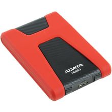 Накопитель   ADATA   AHD650-1TU3-CRD   DashDrive Durable HD650 Red USB3.0 Portable 2.5"  HDD  1Tb  EXT (RTL)