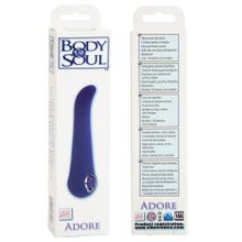 California Exotic Novelties Фиолетовый вибратор Body   Soul Adore - 12 см.