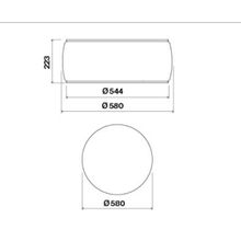 FALMEC SOFFIO IS.58 White Satin Glass