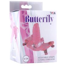 ToyFa Розовая клиторальная бабочка G-SPOT ORGAZM