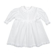 Трон Плюс для крещения с кокеткой белая