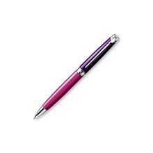 4789.350 - Ручка шариковая LEMAN автоматическая серебрение  розовый и сиреневый лак