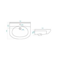 Triton Мебель для ванной Диана 70 R ящики, зеркало-шкаф