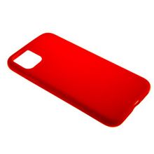 Силиконовый чехол TPU Case матовый iPhone 11 красный