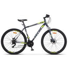 29" Десна-2910 D 2019 (21ск, стал, аморт.вилка, диск.гидр, MicroshiftTS38 M20 M21 трещетка)(V010, рама 17,5", серый салатовый)