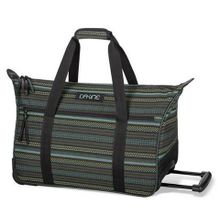 Небольшая дорожная сумка для женщин Dakine Womens Carry On Valise 35L Mojave чёрная в светлую полосу с узорами