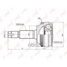 Шрус Наружный | Перед Прав Лев | Toyota Corolla Zze122 1zzfe 4at 01- L,Rav4 1.8 00-,Wish 1 LYNXauto арт. CO7520A