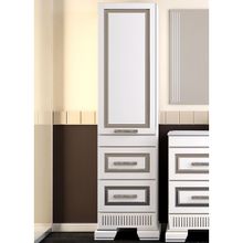 Opadiris Шкаф-пенал для ванной Оникс R серебряная патина