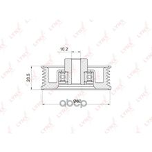 Ролик Обводной Приводного Ремня Toyota Auris(E15) 1.4 07>   Avensis(T25) 1.6-1.8 03-08   Corolla(E12 5) 1.4-1.6 02> LYNXauto арт. PB7035