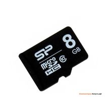 Карта памяти MicroSDHC 8GB Silicon Power Class10 + 1 Adapter