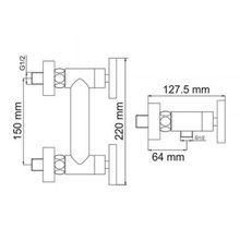 Wasserkraft Weser 7802 хром для душа