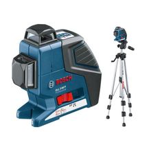 Лазерный нивелир BOSCH GLL 2-80 (линейный, 2 плоскости, дальность 80м) + штатив BS 150