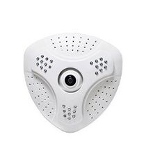 Потолочная широкоугольная IP камера рыбий глаз со звуком IP490FE-360ADC12V  800mA