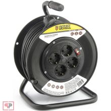 Denzel Удлинитель силовой на кабельной катушке, 50 м, 4 розетки, 16 А, серия УХз16 Denzel