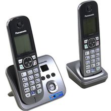 Panasonic KX-TG6822RUM   Silver-Gray   р телефон (2 трубки с  ЖК  диспл.,DECT,  А Отв)