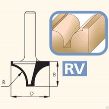 Фреза радиусная врезная D:25,4