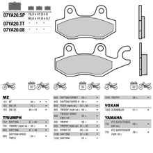 BREMBO Тормозные колодки BREMBO 07YA2008