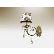 Бра декоративное с абажуром TETRO бронзовый абажур ткань хрусталь E14 1*40W 220V 2932 1W