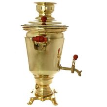 Электрический самовар 4 л желтый "конус" с автоматическим отключением при закипании воды, арт. 144543к