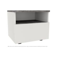 Модули Case Тумба прикроватная Rialto Белый Темный камень