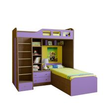 РВ мебель Астра 4 дуб шамони фиолетовый