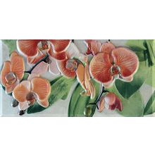 Керамическая плитка Fabresa Orquideas Cenefa 3 Naranja бордюр 10х20