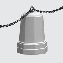 Бетонный столбик ограждения СД-3 (серый (натуральный бетон))