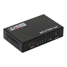 Разветвитель 1 HDMI вход => 4 HDMI выхода, 4K 1080p, HDCP, 3D, ORIENT HSP0104HN