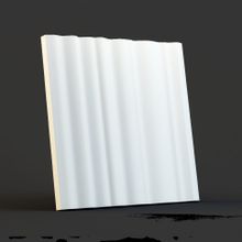 Стеновая гипсовая 3D панель – Ткань, 500х500mm