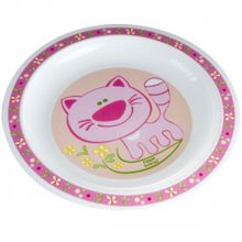 Тарелка пластиковая Canpol арт. 4 411, 12+ мес., цвет розовый