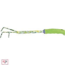 PALISAD Рыхлитель 3-зубый, 55 х 385 мм, стальной, пластиковая рукоятка, Flower Green Palisad