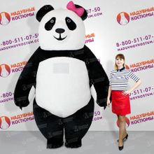 Панда ростовая кукла надувная девочка 3м