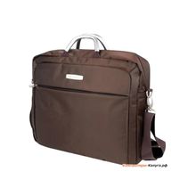 Сумка для ноутбука Jet.A LB17-06 до 17,3 (Кофейный качественный нейлон полиэстер, стиль. дизайн, аллюминевые ручки, съем. ремень, SIZE 445*120*340мм)