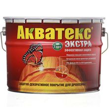 АКВАТЕКС Экстра антисептик для дерева палисандр (10л)   АКВАТЕКС Экстра декоративная пропитка по дереву палисандр (10л)