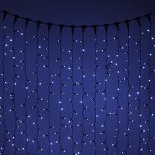 HiLightsDecor Гирлянда светодиодная Занавес, 380 LED, 2х1,5м, уличный, белый (RB-OLDCL380-TW-E-P)