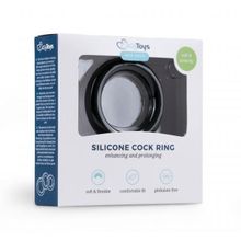  Черное эрекционное кольцо Silicone Cock Ring Medium