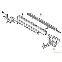 Bosch Продольный упор для GTS 10 (1609203L42 , 1.609.203.L42)