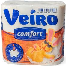 Veiro Comfort 4 рулона в упаковке 2 слоя